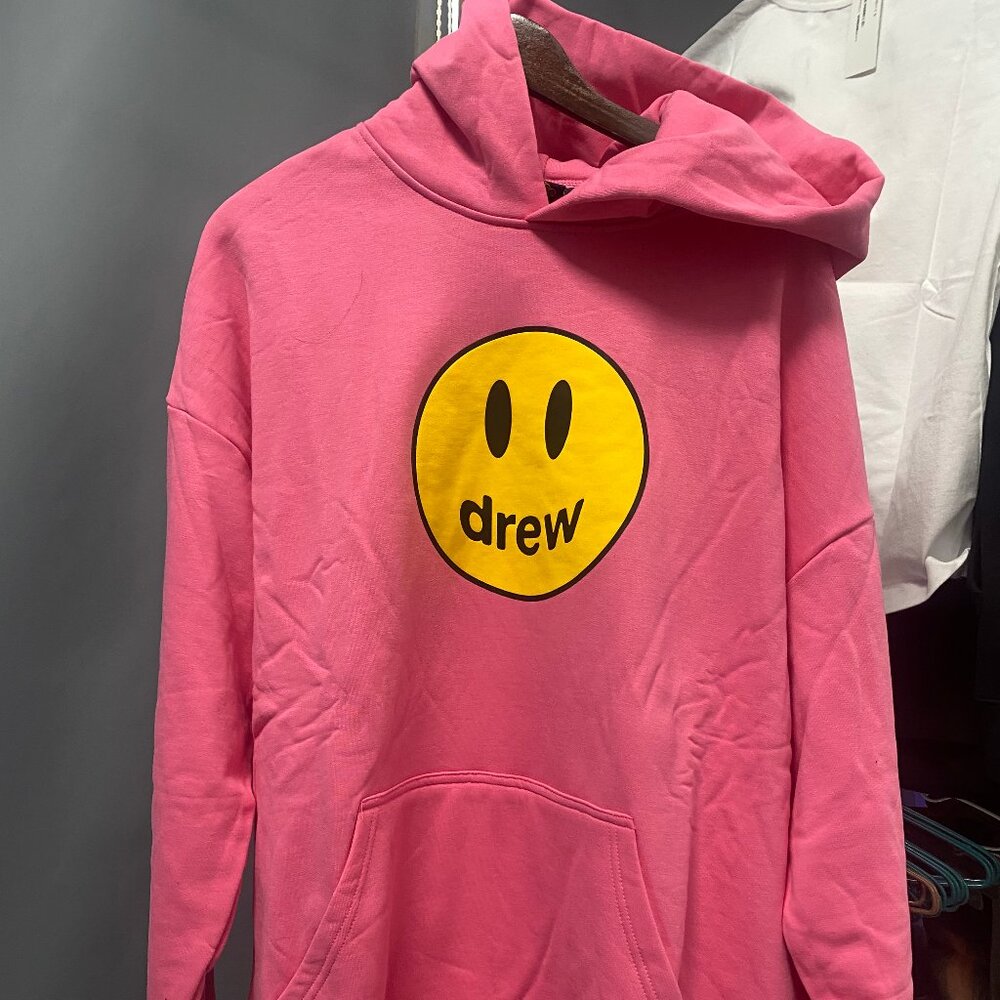 drew house mascot hoodie hot pink